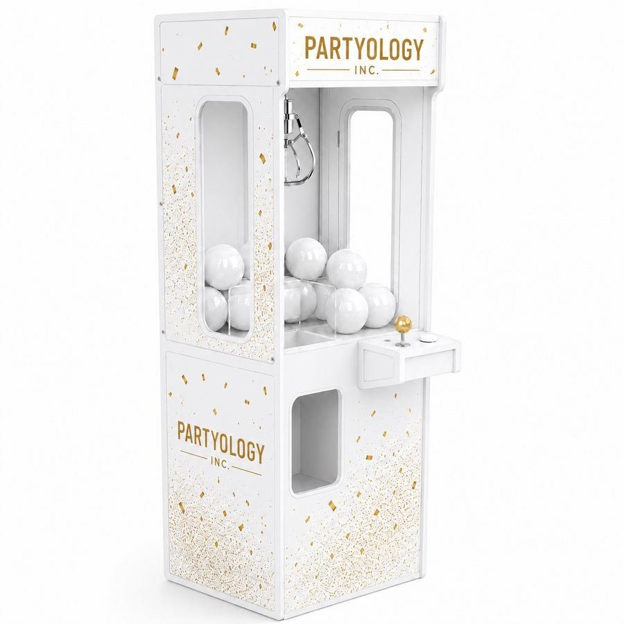 Partyology white claw machine finish